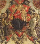 Francesco Botticini The Virgin and Child in Glory with (mk05) oil on canvas